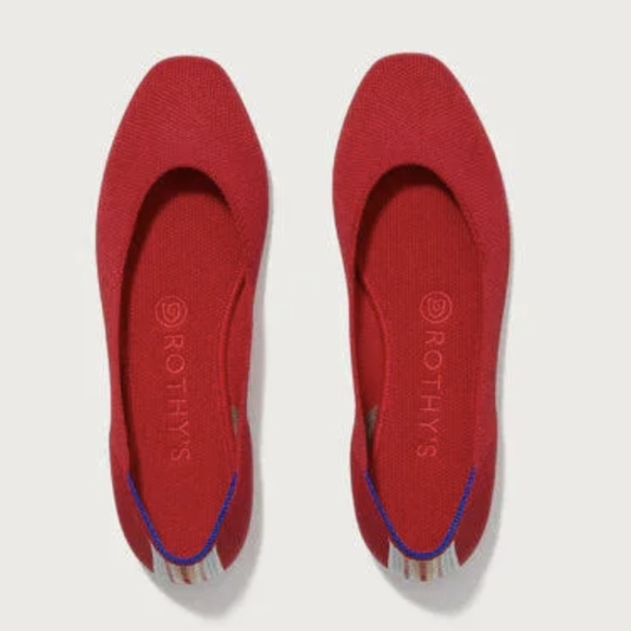 Rothy's Shoes - Rothy's The Square flat Cardinal Red 9